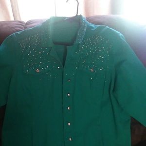 Green turquoise jacket